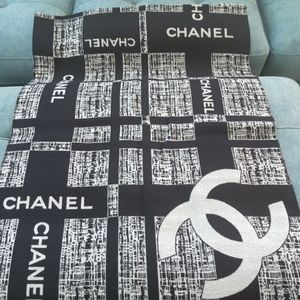 Chanel Cashmere Scarf Pashmina Shawl Wrap